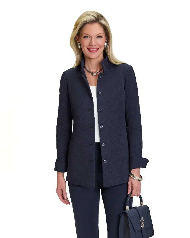 Cotton Pebbles Shirt Jacket Fitted Jacket Loose Jacket Oversized Jacket