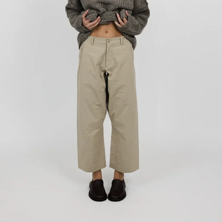 Vic and Bert Cotton Drop Crotch Pants Wide-Legged Palazzos