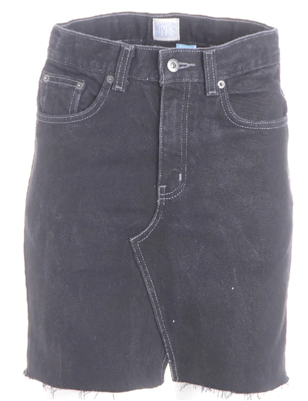 Label Jess Denim Mini Skirt silk skirt luxurious