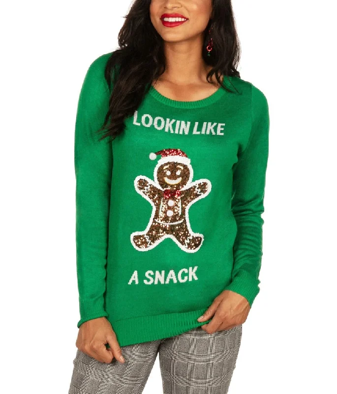 Women's Lookin' Like a Snack Ugly Christmas Sweater Elegant Classic Vintage