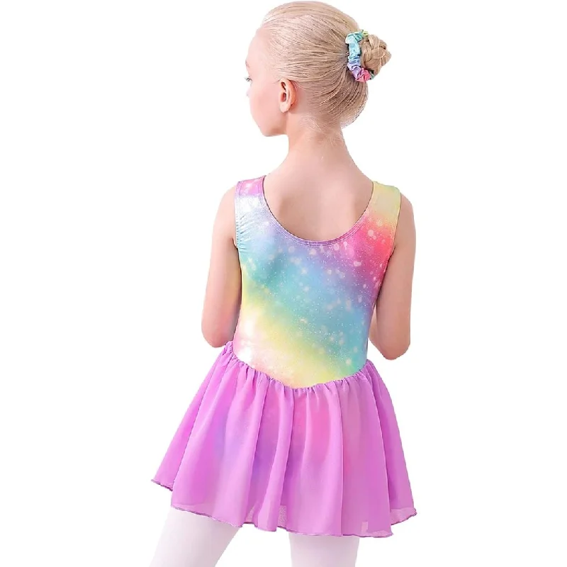 Multicolour Unicorn Leotard with Skirt and Scrunchy modal blend skirt