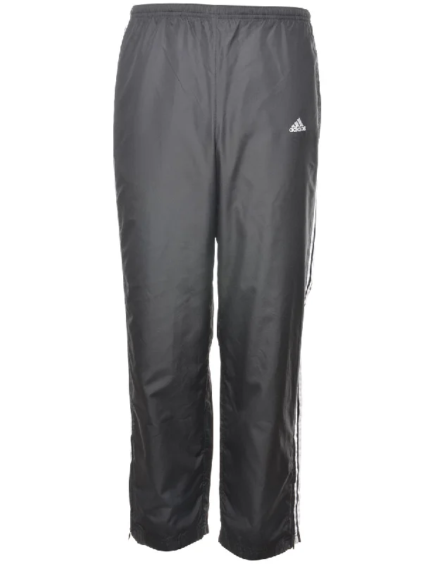 Adidas Monochrome Track Pants - W26 L29 Chic Checkered Pants