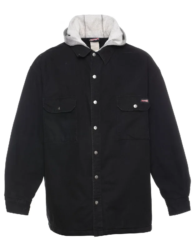 Dickies Black Zip-Front Classic Jacket - XL Hooded Jacket Caped Jacket Shawl Collar Jacket Dickies Black Zip-Front Classic Jacket - XL Hooded Jacket Caped Jacket Shawl Collar Jacket
