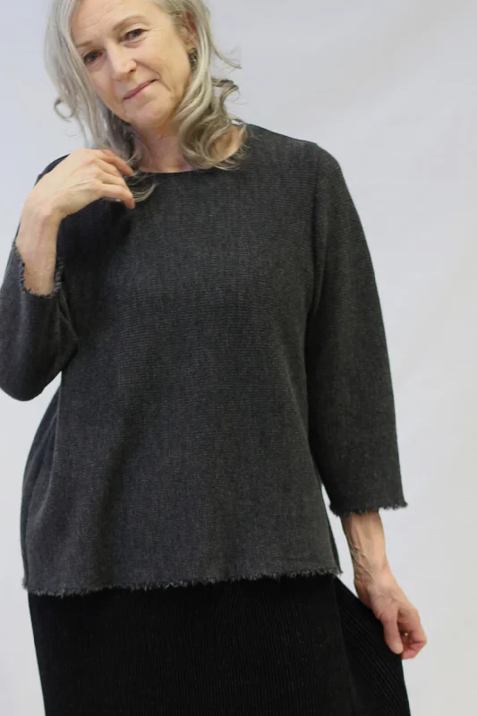 Knitworks Knitted Sweater Charcoal Machine Wash Dry Clean Hand Wash