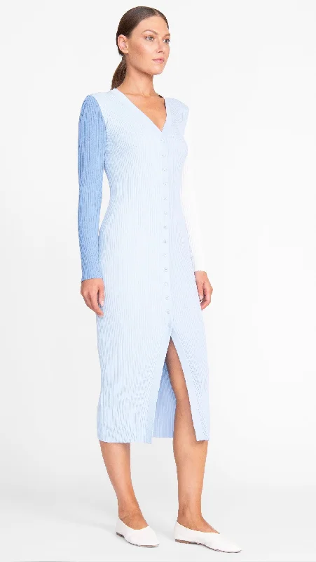 Staud Schoko Sweater Dress Elasticated Padded Insulated