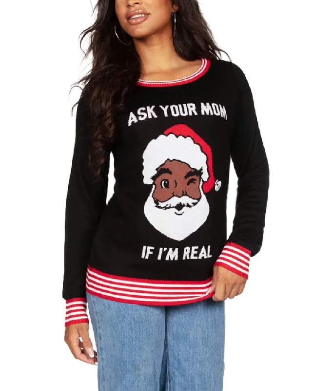 Women's Ask Your Mom Ugly Christmas Sweater Sweater Knitwear Pullover