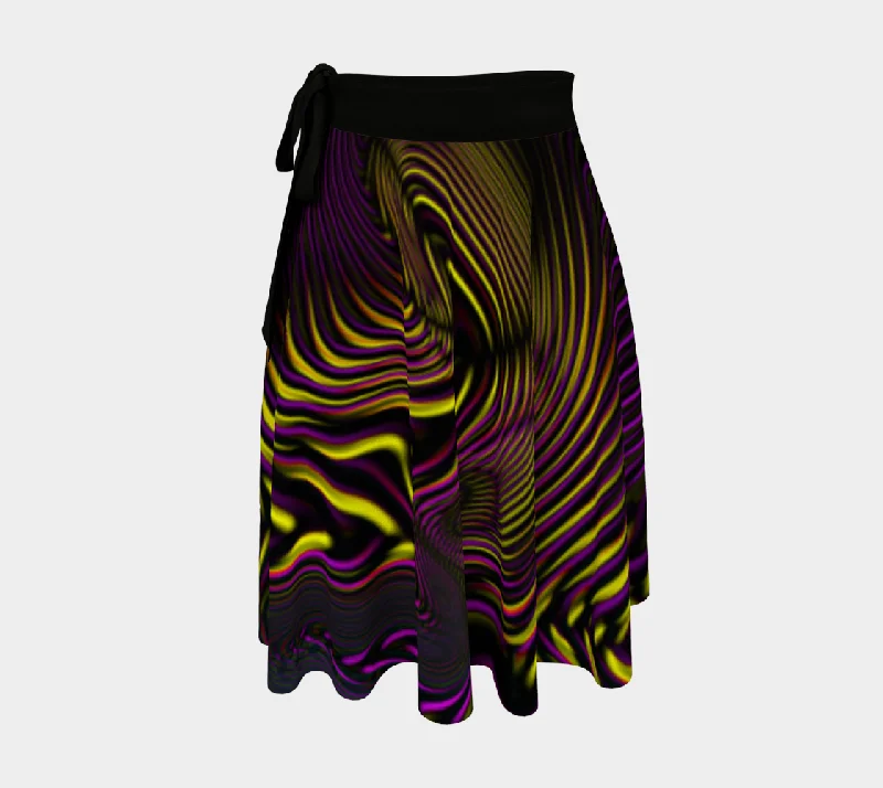 Velvet Wave Wrap Skirt velvet skirt luxurious