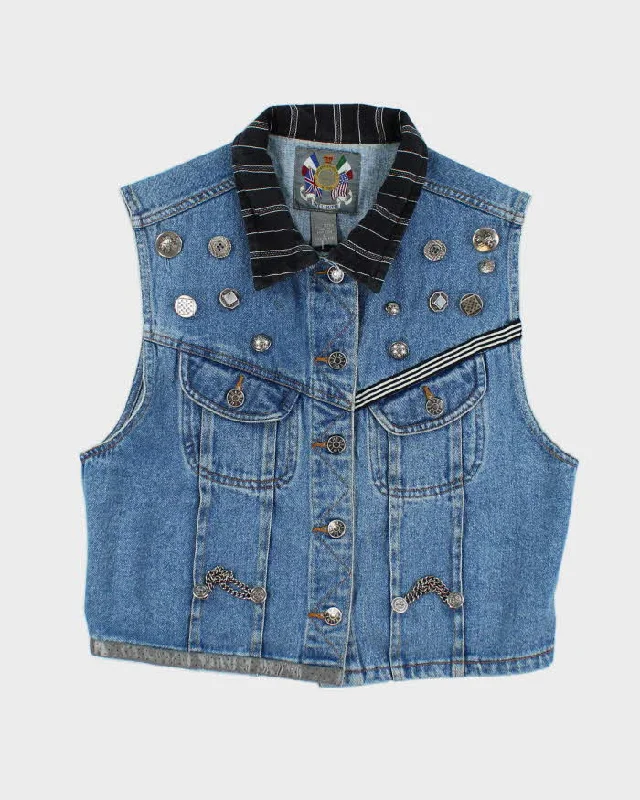 Vintage 80s The Limited Women's Denim Vest Jacket - L Jersey Jacket Tulle Jacket Batik Jacket Vintage 80s The Limited Women's Denim Vest Jacket - L Jersey Jacket Tulle Jacket Batik Jacket