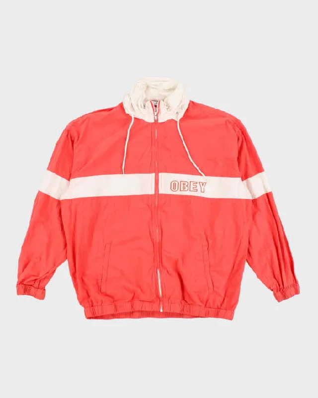 Obey Women's Windbreaker Jacket - XS Fitted Jacket Loose Jacket Oversized Jacket