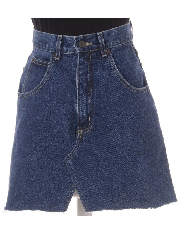 Label Jess Denim Mini Skirt floral skirt print
