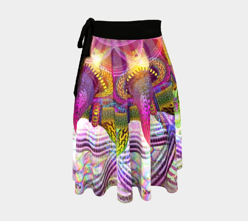 Venusian Flora Wrap Skirt spandex blend skirt