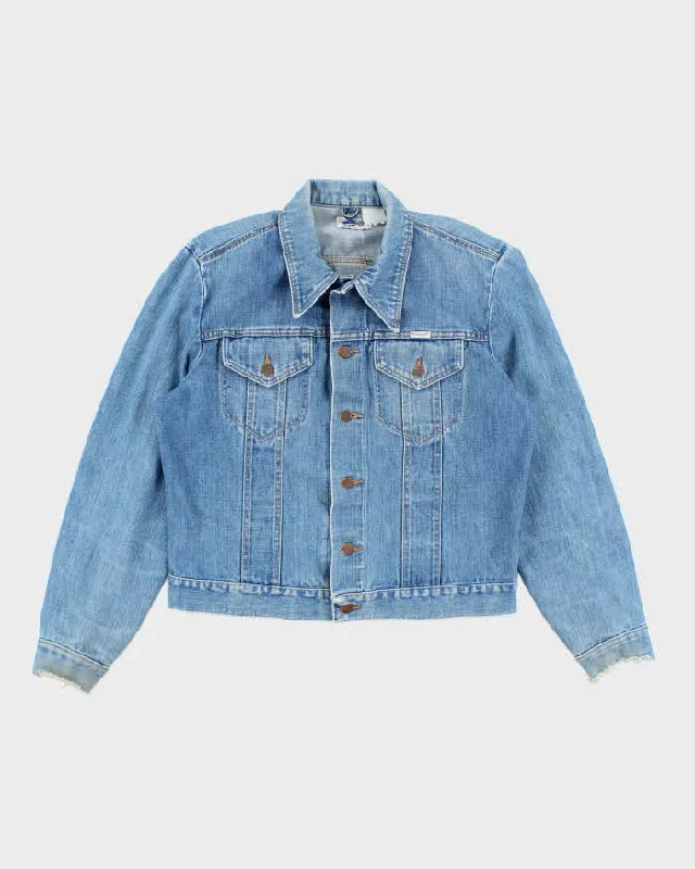 Vintage 80's Wrangler Light Wash Denim Jacket - M Cotton Fabric Linen Fabric Terry Fabric Vintage 80's Wrangler Light Wash Denim Jacket - M Cotton Fabric Linen Fabric Terry Fabric
