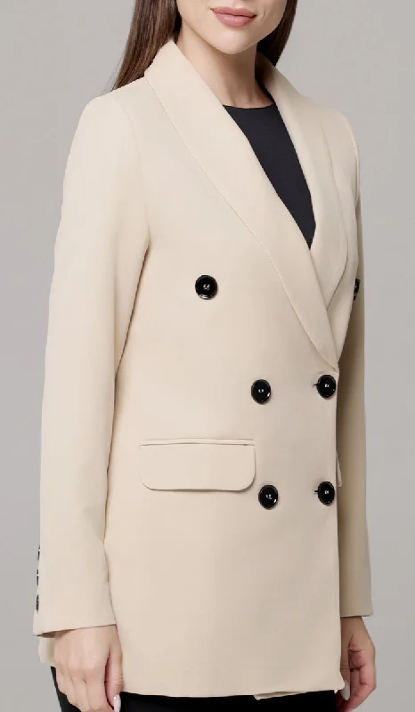 Lyla Long Light Comfy Jacket - Vanilla - FINAL SALE Stand-Up Collar Roll-Neck Collar Turtle Neck Lyla Long Light Comfy Jacket - Vanilla - FINAL SALE Stand-Up Collar Roll-Neck Collar Turtle Neck