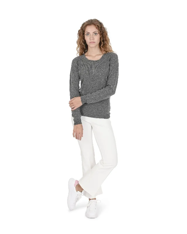Crown of Edinburgh Cashmere Womens Square Neck Sweater COE 0024 SMOG Print Jacquard Patchwork Crown of Edinburgh Cashmere Womens Square Neck Sweater COE 0024 SMOG Print Jacquard Patchwork