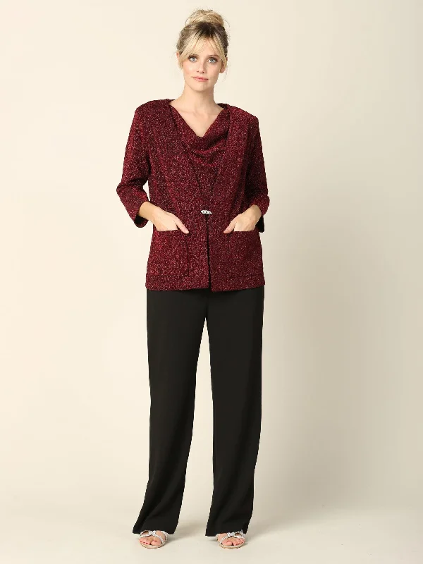 Mother of the Bride Formal Jacket Pant Suit Sale Fashionable Sporty Pants