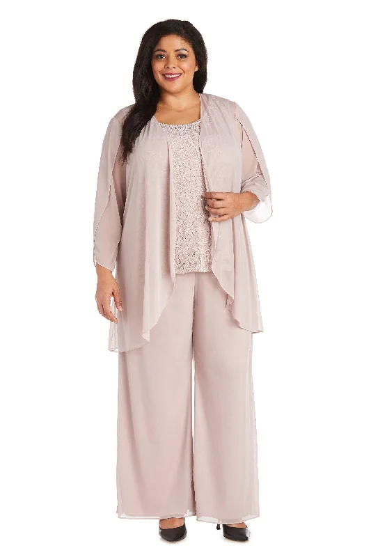 R&M Richards 2439W Formal Plus Size Jacket Pant Suit High-Waist Trousers