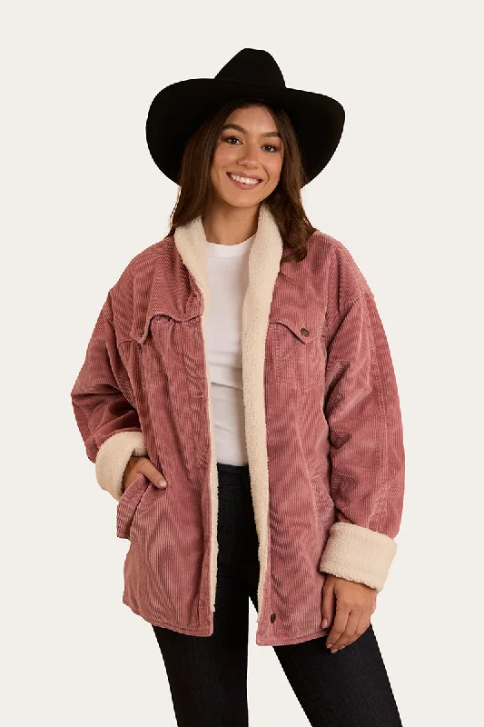 Lacey Womens Sherpa Jacket - Rosey Pink One-Shoulder Jacket Off-the-Shoulder Jacket Asymmetrical Jacket Lacey Womens Sherpa Jacket - Rosey Pink One-Shoulder Jacket Off-the-Shoulder Jacket Asymmetrical Jacket