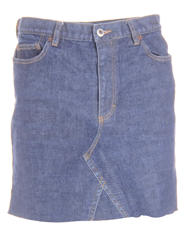 Label Jess Denim Mini Skirt linen skirt airy