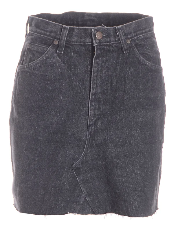 Label Jess Denim Mini Skirt silk skirt sleek