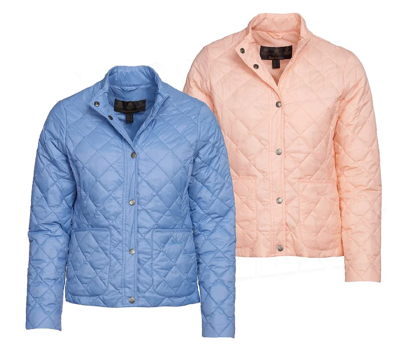 Barbour Rebecca Quilted Jacket - SALE Front Pockets Side Pockets Patch Pockets