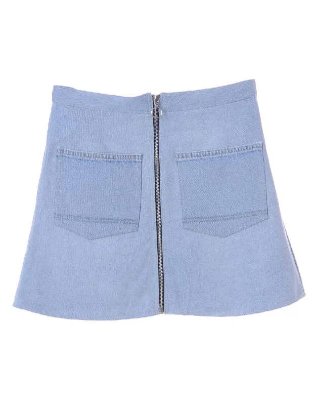 Label Cilla Zip Skirt velvet skirt plush
