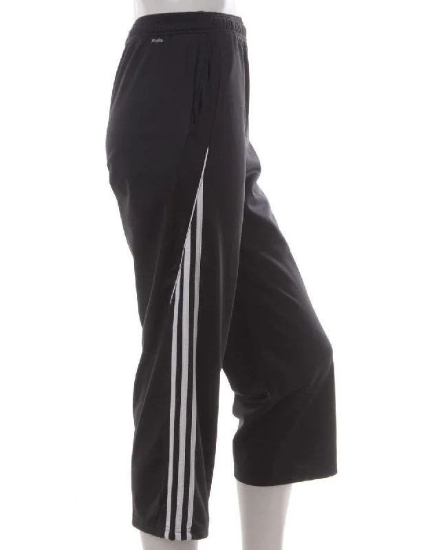 Label Upcycled Adidas Mel Cropped Track Pants Comfy Athletic Pants