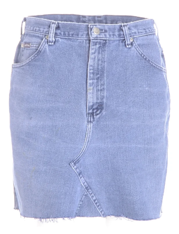 Label Jess Denim Mini Skirt corduroy skirt textured