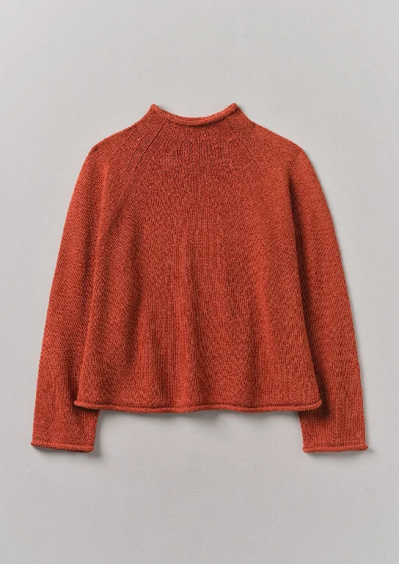 Organic Cotton Linen Easy Sweater | Red Fig Toggled Drawstring Belted