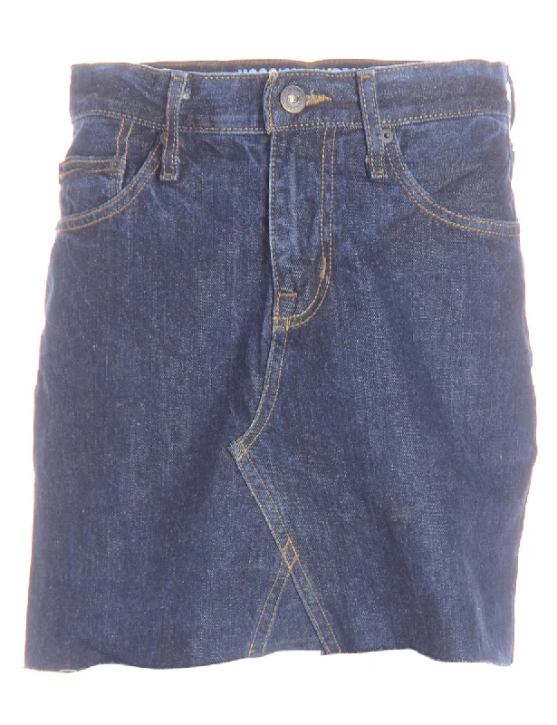 Label Jess Denim Mini Skirt leather skirt durable