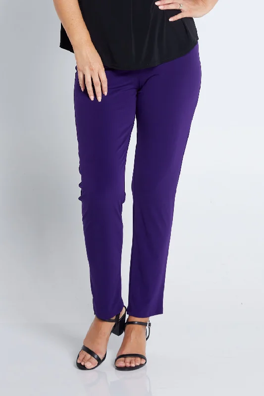 Gianna Pants in Purple Comfortable Fleece Pants