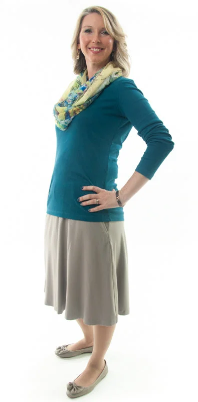 Just the Knit Skirt / Ladies chiffon skirt airy