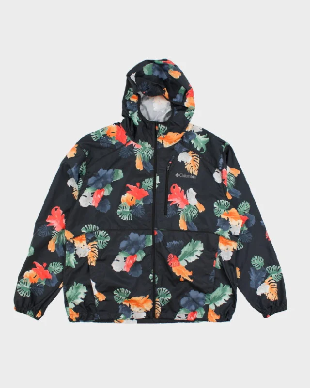 Columbia Floral Windbreaker Jacket - XL Chenille Jacket Brocade Jacket Lace Jacket