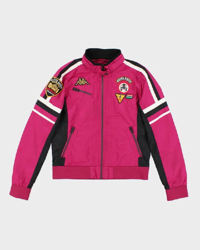 Vintage Women's Kappa Racing Patched Jacket - XL Print Jacket Jacquard Jacket Embroidered Jacket Vintage Women's Kappa Racing Patched Jacket - XL Print Jacket Jacquard Jacket Embroidered Jacket