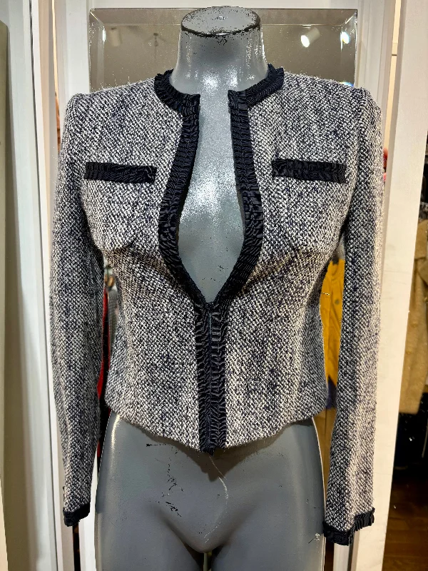 90’s Navy & Gray tweet Crop Jacket By Brooks Brothers Mesh Jacket Canvas Jacket Denim Jacket 90’s Navy & Gray tweet Crop Jacket By Brooks Brothers Mesh Jacket Canvas Jacket Denim Jacket