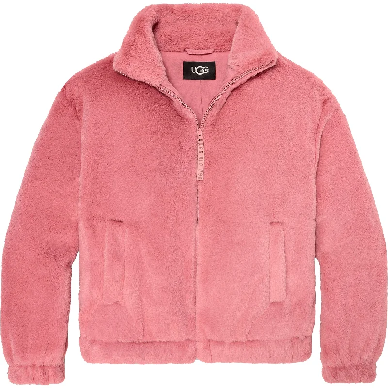 Women's UGG Tash Faux Fur Jacket Pink Cedar Synthetic Nylon Jacket Polyester Jacket Spandex Jacket Women's UGG Tash Faux Fur Jacket Pink Cedar Synthetic Nylon Jacket Polyester Jacket Spandex Jacket