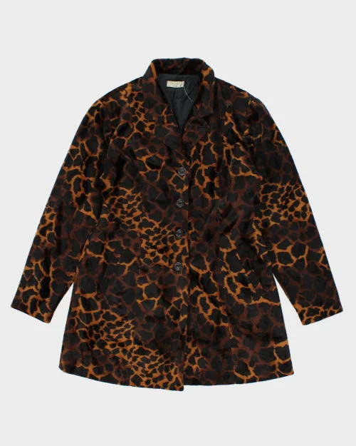 Vintage Vessuti Faux Fur Animal Print Jacket - M Tiered Jacket Buttoned Jacket Zippered Jacket Vintage Vessuti Faux Fur Animal Print Jacket - M Tiered Jacket Buttoned Jacket Zippered Jacket