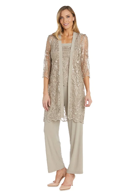Champagne 22W  R&M Richards 9862 Two Piece Formal Jacket Pant Suit Sale Soft Stretch Trousers