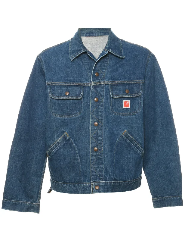 Gwg Indigo Denim Jacket - L Nylon Jacket Polyester Jacket Spandex Jacket