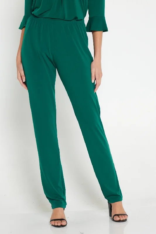 Gianna Pants in Forest Formal Linen Trousers