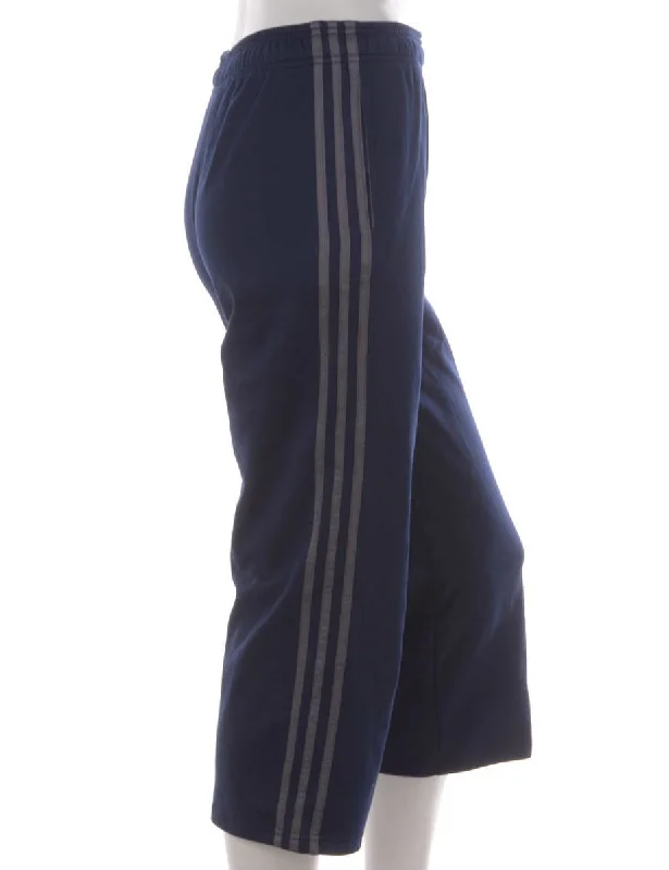 Label Upcycled Adidas Mel Cropped Track Pants Soft Cotton Pants