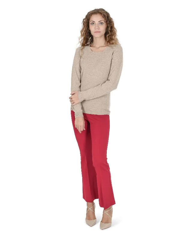 Crown of Edinburgh Cashmere Womens Square Neck Sweater COE 0024 SAND Houndstooth Herringbone Solid Crown of Edinburgh Cashmere Womens Square Neck Sweater COE 0024 SAND Houndstooth Herringbone Solid