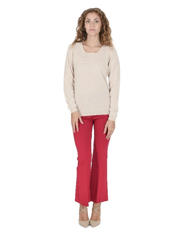Crown of Edinburgh Cashmere Womens Square Neck Sweater COE 0024 LINEN Chenille Blend Fleece Blend Nylon Blend Crown of Edinburgh Cashmere Womens Square Neck Sweater COE 0024 LINEN Chenille Blend Fleece Blend Nylon Blend