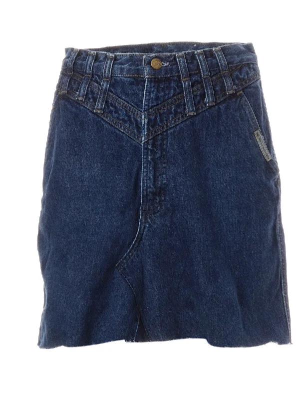 Label Jess Denim Mini Skirt silk skirt elegant