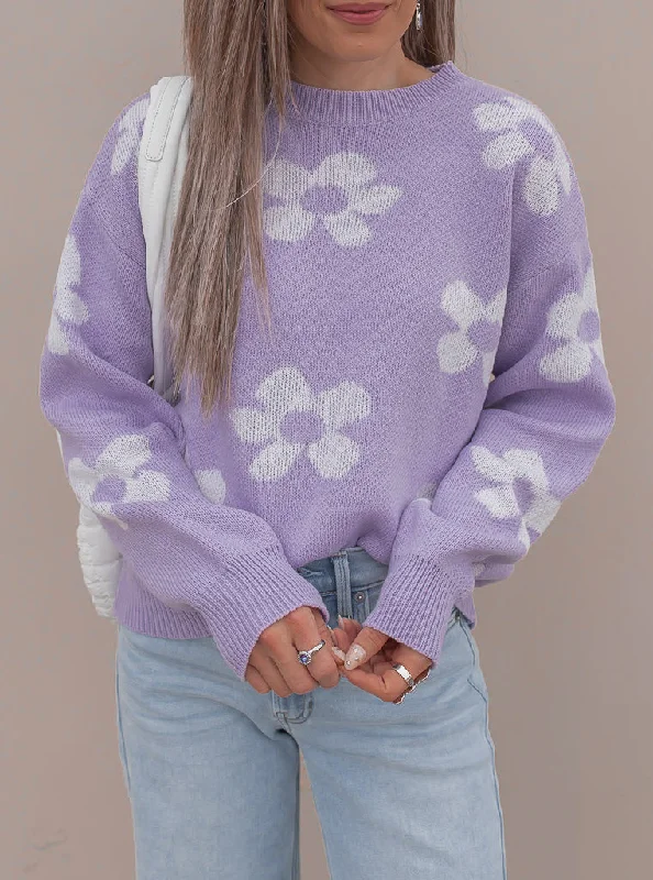 Georgia Daisy Spring Sweater | S-XL Satin Fabric Silk Fabric Chiffon Fabric
