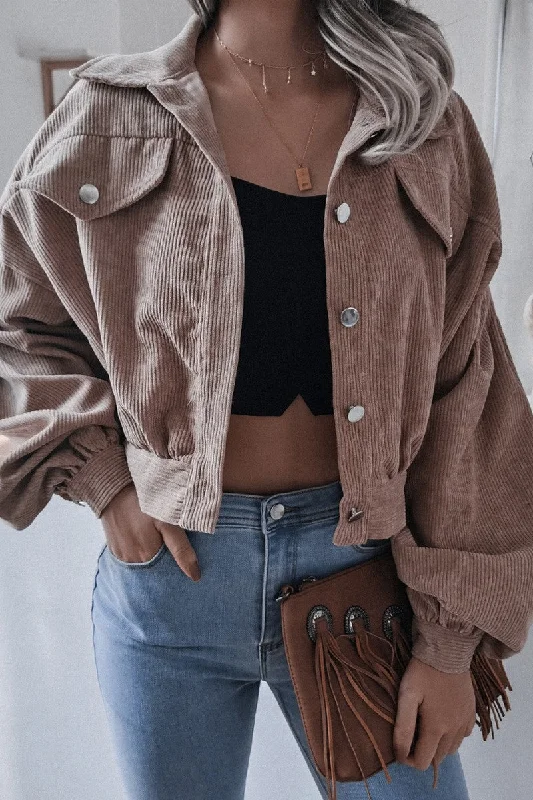 WOMEN LOOSE FIT CORDUROY WESTERN CROP JACKET Corduroy Jacket Velvet Jacket Brocade Jacket WOMEN LOOSE FIT CORDUROY WESTERN CROP JACKET Corduroy Jacket Velvet Jacket Brocade Jacket