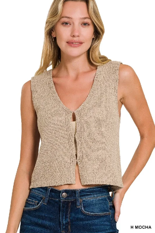 Hook & Eye Knit Sweater Vest Iron Safe Non-Iron Wrinkle Free