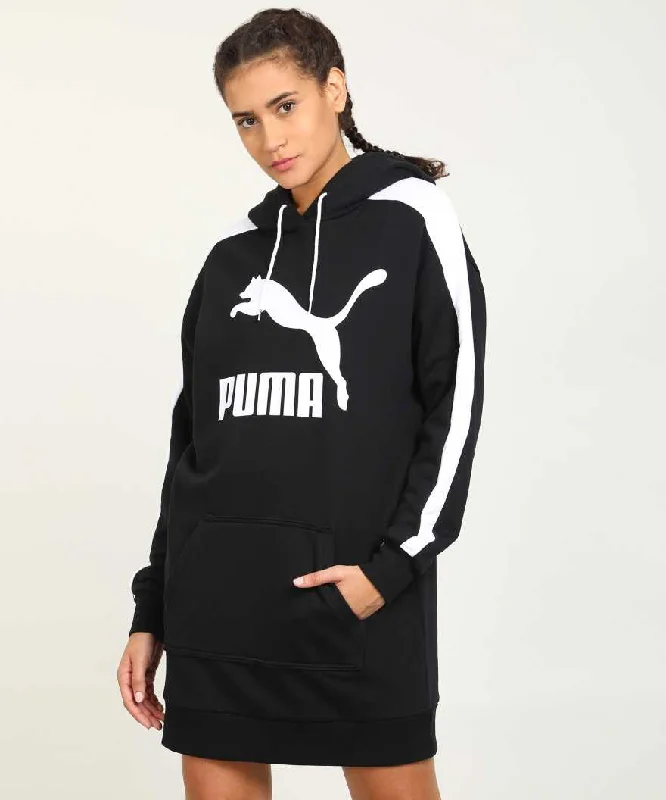 PUMA WOMENS SWEATER DRESS Real Fur Shearling Chenille