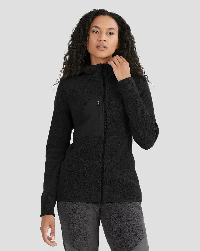 Women's C-Suite Mammoth Sherpa Fleece Mid-Layer Zipper Jacket Rayon Jacket Velvet Jacket Corduroy Jacket