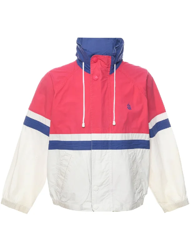 Nautica Colour Block Jacket - S Faux Fur Jacket Real Fur Jacket Shearling Jacket
