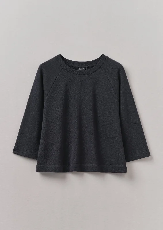 Loopback Cotton Jersey Sweater | Slate Lace Blend Ribbed Blend Corduroy Blend